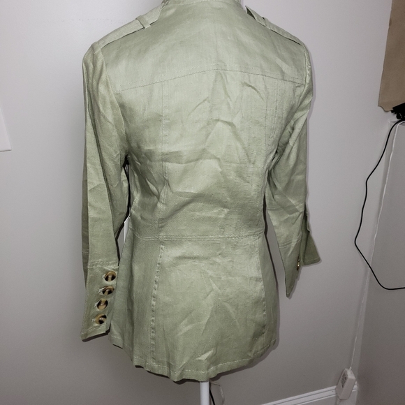Luii Anthropologie Linen Blend Jacket Small New - Picture 9 of 13
